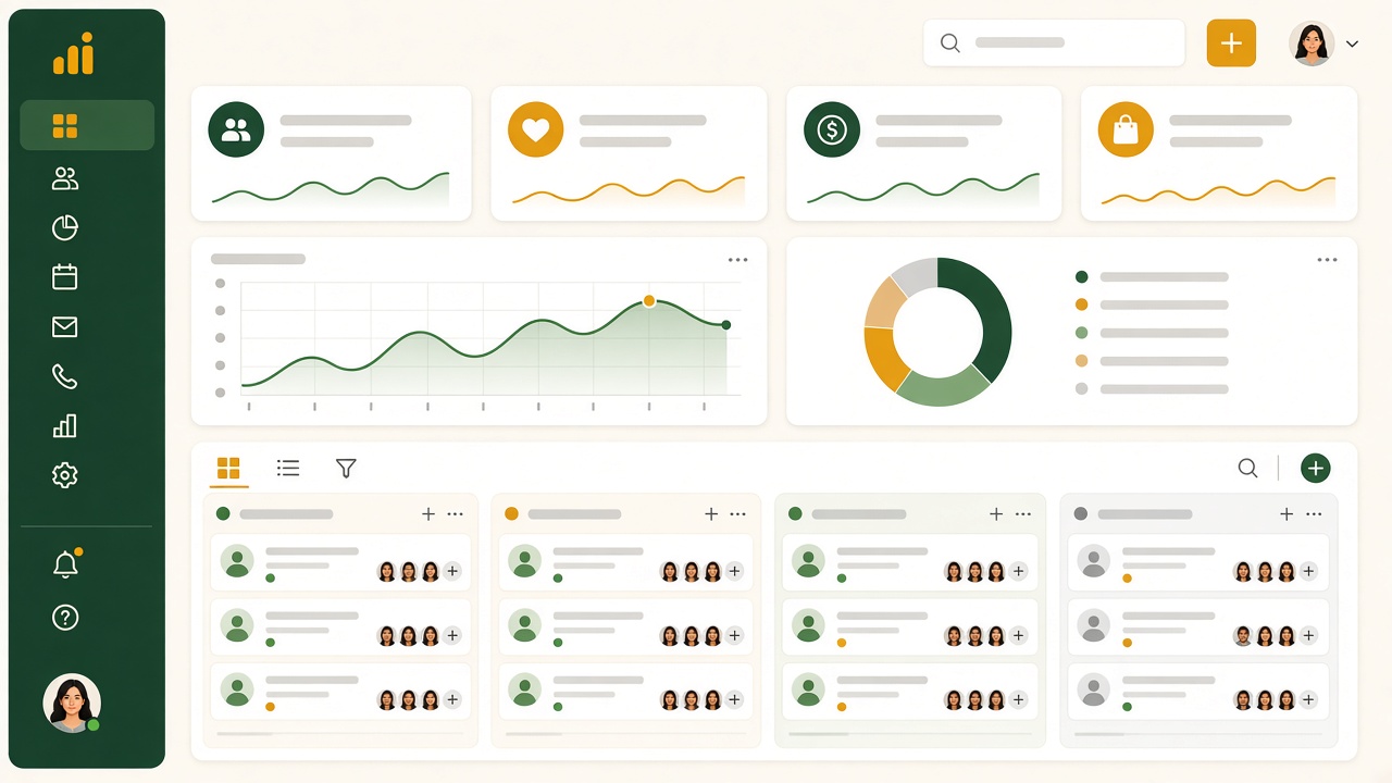 Пример экрана CRM